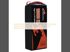 แบตเตอรี่ลิธีอุตสาหกรรม UAV ที่สามารถรีชาร์จได้แบบความดันสูง สําหรับ Drone FPV 1510g Lipo Polymer Battery 6S 22.8V